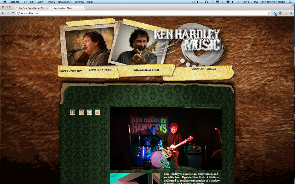 Website Design by Hatcher Media for Ken Hardley - Jamestown NY