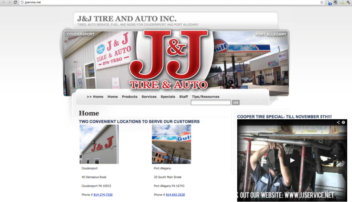 J and J Service - Port Allegany - Coudersport PA