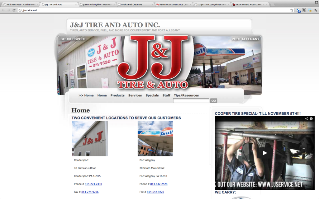 J and J Service - Port Allegany - Coudersport PA