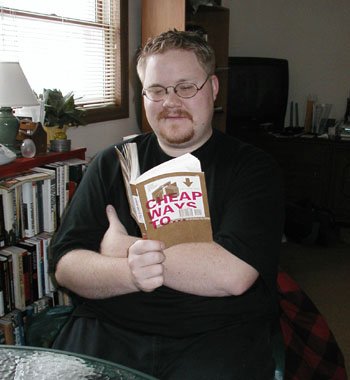 Here's my back in 2001 after the release of the book I co-authored - Cheap Ways To... published by Relevant Books